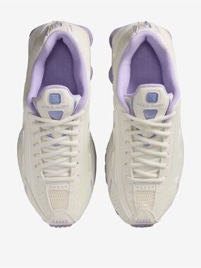 Nike Girls Nike Shox R4 -   Grade School Running Shoes Soft Pearl/Multi size 5.5
